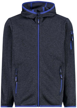 CMP Jungen-Sweatshirt mit Kapuze aus Knit Tech Fleece (30H5914) b.blue/light blue
