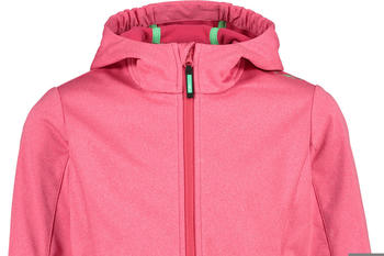 CMP Softshell-Mädchenjacke mit fester Kapuze (3A29385N-M) fragola mel./fragola