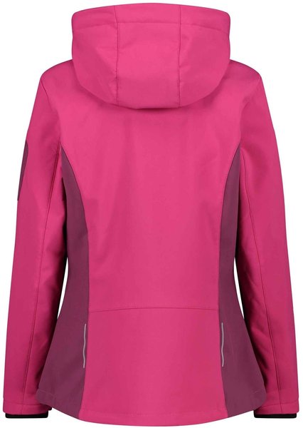 Ausstattung & Material & Pflege CMP Softshell Jacket Zip Hood Women (39A5006) fuchsia