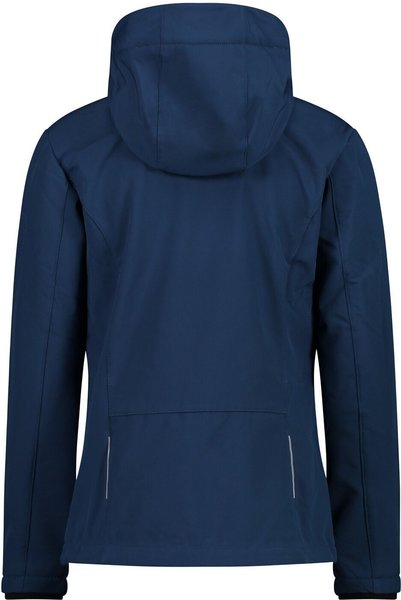 Ausstattung & Material & Pflege CMP Softshell Jacket Zip Hood Women (39A5006) blue ink/cristal blue