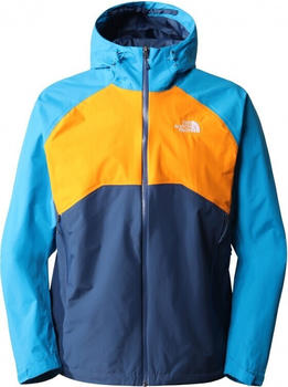 The North Face Stratos Jacket Men (CMH9) shady blue/cone orange/acoustic blue