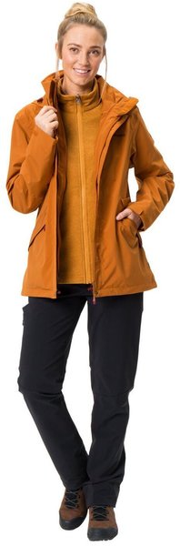 Material & Pflege & Eigenschaften VAUDE Women's Rosemoor 3in1 Jacket silt brown