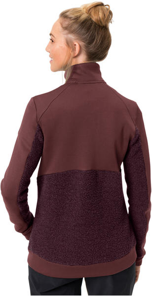 VAUDE Women's Skomer Wool Fleece Jacket dark cherry