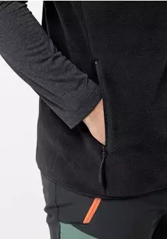 Jack Wolfskin Waldsteig FZ Vest M black – Hochwertiges Material und durchdachtes Design