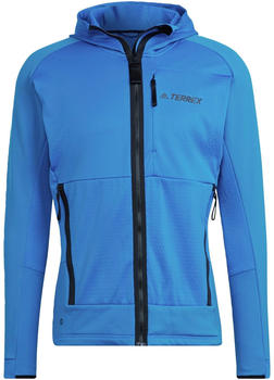 Adidas Terrex Hiking Tech Hooded Fleece Jacket shock blue