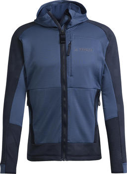 Adidas Terrex Hiking Tech Hooded Fleece Jacket wonder steel/legend ink