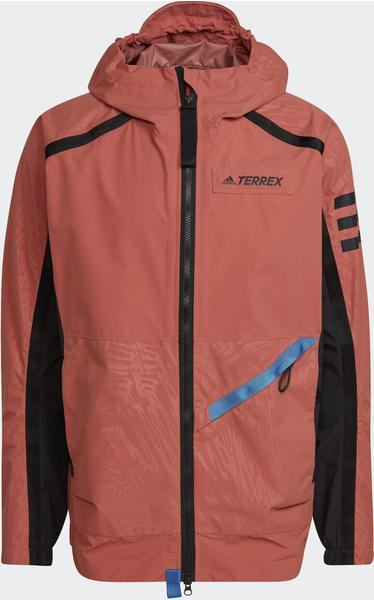 Adidas Terrex Rain Jacket Utilitas magic earth/magic earth/black
