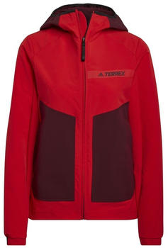 Adidas Terrex Multi Soft Shell Jacket Women vivid red/shadow red