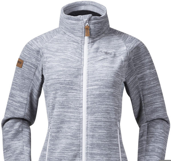 Bergans Hareid Fleece W Jacket Nohood (3030) aluminium