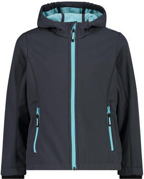 CMP M&auml;dchen Sweatshirt mit Kapuze aus Knit Tech Fleece (30H5905) titanio-acqua