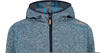CMP Boy Fleece Jacket Fix Hood (3H60844) danubio/bblue/flamingo fluo