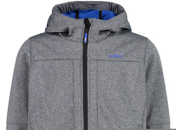 CMP Boys Softshelljacket Fix Hood (3A00094M) nero melange/royal