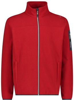 CMP Men's Fleece Jacquard-Knit-Tech Jacket (38H2237) ferrari