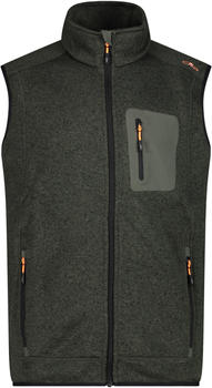 CMP Man Knitted Vest (3H60947N) oil green/nero