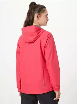 CMP Woman Rain Jacket Fixed Hood (39X6636) fragola – Polyester-Material verbindet Wetterschutz mit funktionalem Feuchtigkeitsmanagement