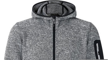 CMP Man Jacket Knitted Fix Hood (3H60847N) ice/titanio/nero