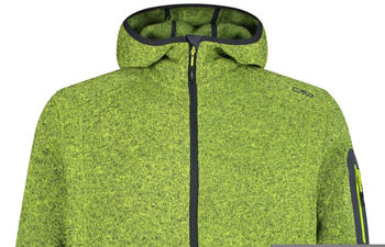 CMP Man Jacket Knitted Fix Hood (3H60847N) acido/nero