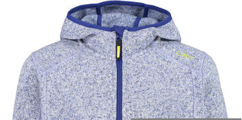 CMP Boy Fleece Jacket Fix Hood (3H60844) bluish mel/bianco