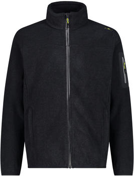 CMP Men's Fleece Jacquard-Knit-Tech Jacket (38H2237) antracite/grey/acido