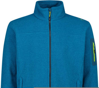 CMP Men's Fleece Jacquard-Knit-Tech Jacket (38H2237) reef