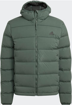 Adidas Man Helionic Stretch Hooded Down Jacket green oxide (HG8717)
