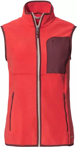 VAUDE Women's Rosemoor Fleece Vest flame