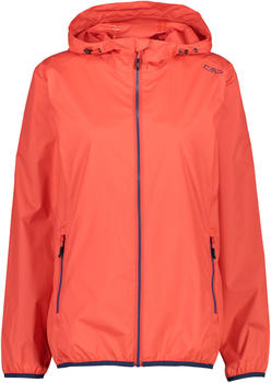 CMP Woman Rain Jacket Fix Hood (32X5796) red kiss