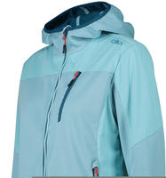 CMP Damen Softshelljacke mit Jacquard-Gewebe Hellblau 38