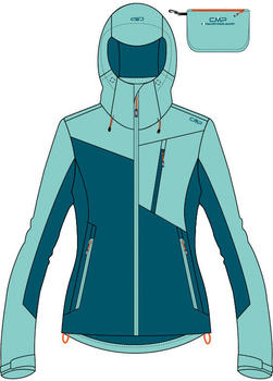 CMP Woman Jacket Fix Hood (33Z5016) deep lake