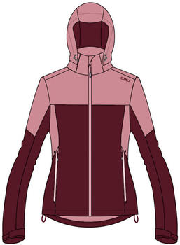 CMP Campagnolo CMP Woman Jacket Zip Hood (33Z5026) plum