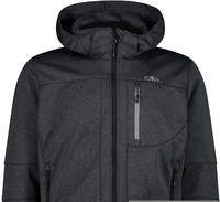 CMP 3A01787N-M17TN, CMP - Jacket Zip Hood 3A01787 - Softshelljacke Gr 46 grau/schwarz