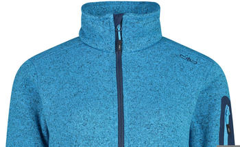 CMP Knitted Melange Fleece Jacket (3H14746) azzurro-lake