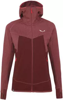Salewa Puez Hybrid Polarlite Women's Hooded Jacket syrah melange
