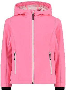 CMP Girl Jacket Fix Hood (3A29385N) pink fluo-bianco