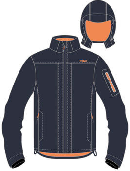 CMP Man Jacket Zip Hood (39A5027) antracite-flame