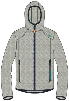 CMP Boy Fleece Jacket Fix Hood (3H60844) cemento-reef