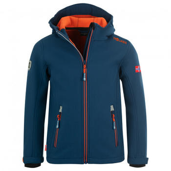 Trollkids Kid's Trollfjord Jacket (161) mystic blue/orange