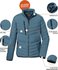 Killtec Kow 63 MN Quilted Jacket blue grey