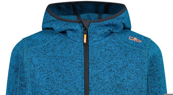 CMP Boy Fleece Jacket Fix Hood (3H60844) reef-antracite