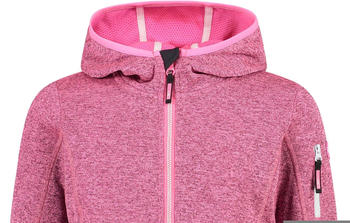 CMP Mädchen Sweatshirt mit Kapuze aus Knit Tech Fleece (30H5905) pink fluo-lighter
