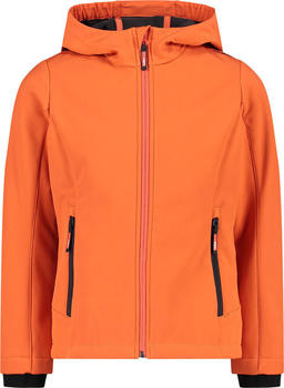 CMP Girl Softshell Fix Hood Jacket (3A29385N) campari-antracite