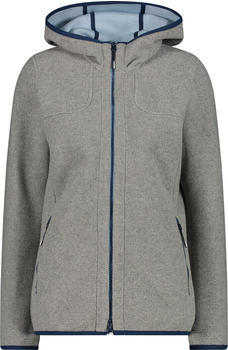 CMP Woman Jacket Fix Hood (32M1606) grigio mel.-cristall blue