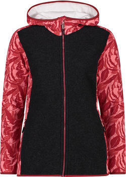 CMP Woman Jacket Fix Hood (32M2086) desert rose-red wine