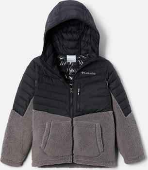 Columbia Powder Lite Boys Novelty Hooded Jacket black/city grey (2009951-010)