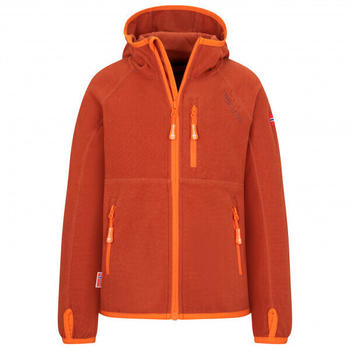 Trollkids Kids Sandefjord Jacket redbrown/brightorange