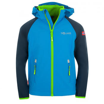 Trollkids Kids Rondane Zip Off Jacket XT (819) navy/med blue/green