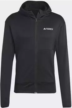 Adidas TERREX Xperior Light Fleece Hooded Jacket Men black (IB1832) – Hochwertiges Material für maximalen Komfort