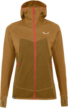 Salewa Puez Hybrid Polarlite Women's Hooded Jacket golden brown melange