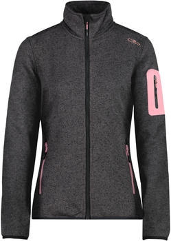 CMP Fleece Jacket Knit-Tech Melange (3H14746) nero-fard