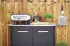 Cozze Outdoor Küche 120 x 60 x 90 cm schwarz (90526)